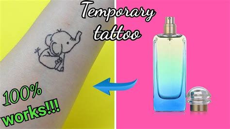 how to fake a tattoo with paper and perfume|make your own tattoo.